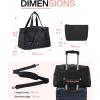 image:imageBAGSMART Gym Bag for Women Carry on Weekender Overnight Bag Travel Duffel Bags with Trolley Sleeve Personal Item Travel Bag Tote Bag Workout Dance BagPinkMediumBlack
