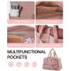 image:imageBAGSMART Gym Bag for Women Carry on Weekender Overnight Bag Travel Duffel Bags with Trolley Sleeve Personal Item Travel Bag Tote Bag Workout Dance BagPinkMediumDark Pink