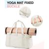 image:imageBAGSMART Gym Bag for Women Carry on Weekender Overnight Bag Travel Duffel Bags with Trolley Sleeve Personal Item Travel Bag Tote Bag Workout Dance BagPinkMediumLight Beige