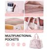 image:imageBAGSMART Gym Bag for Women Carry on Weekender Overnight Bag Travel Duffel Bags with Trolley Sleeve Personal Item Travel Bag Tote Bag Workout Dance BagPinkMediumPink