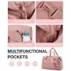 image:imageBAGSMART Gym Bag for Women Carry on Weekender Overnight Bag Travel Duffel Bags with Trolley Sleeve Personal Item Travel Bag Tote Bag Workout Dance BagPinkMediumDark Pink