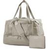 image:imageBAGSMART Gym Bag for Women Carry on Weekender Overnight Bag Travel Duffel Bags with Trolley Sleeve Personal Item Travel Bag Tote Bag Workout Dance BagPinkMediumBeige