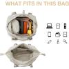 image:imageBAGSMART Gym Bag for Women Carry on Weekender Overnight Bag Travel Duffel Bags with Trolley Sleeve Personal Item Travel Bag Tote Bag Workout Dance BagPinkMediumBeige