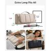 image:imageBAGSMART Hair Tool Organizer Travel Bag Compatible with Dyson AirwrapShark Hair Dryer Wideopen Dyson Case with Heat Resistant Mat Metal Hanging Hook for Long Barrel Straighteners Curling IronCoffee Brown