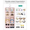image:imageBAGSMART Hanging Jewelry Organizer Claw Clip Holder for Headbands Sunglasses Hair Clips Claw Clips DoubleSided on Closet Wall Door 1 piece LargeBlackBlack