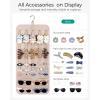 image:imageBAGSMART Hanging Jewelry Organizer Claw Clip Holder for Headbands Sunglasses Hair Clips Claw Clips DoubleSided on Closet Wall Door 1 piece LargeBlackBlack
