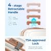 image:imageBAGSMART Hardside Expandable Luggage With Spinner Wheels PC Lightweight CarryOn Luggage Airline Approved With TSA Lock Durable Women Travel Suitcase Carry On 20 Inch BeigeBeige