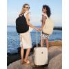 image:imageBAGSMART Hardside Expandable Luggage With Spinner Wheels PC Lightweight CarryOn Luggage Airline Approved With TSA Lock Durable Women Travel Suitcase Carry On 20 Inch BeigeBeige