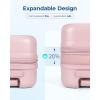 image:imageBAGSMART Hardside Expandable Luggage With Spinner Wheels PC Lightweight CarryOn Luggage Airline Approved With TSA Lock Durable Women Travel Suitcase Carry On 20 Inch BeigePink