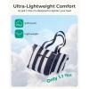 image:imageBAGSMART Large Beach Bag for Women Oversize Tote Bag for TravelSwim PoolSummer  3Ways to Carry Cruise Essentials Family Picnic Extralarge mom bag Sandproof zip open Mothers day giftsPink Stripe