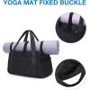 image:imageBAGSMART Large Gym Bag with Yoga Mat Buckle Weekender Overnight Bag for Women Travel Duffle Bag for Travel Essentials Carry On Tote Bag Hospital Bag for Labor and DeliveryBlack