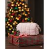 image:imageBAGSMART Makeup Bag Travel Toiletry Bag Puffy Padded Make Up Bags for Women Makeup Organizer Case Wideopen Pouch Purse Travel Essentials Toiletries Accessories Brushes Pink01Pink