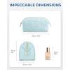 image:imageBAGSMART Makeup Bag Travel Toiletry Bag Puffy Padded Make Up Bags for Women Makeup Organizer Case Wideopen Pouch Purse Travel Essentials Toiletries Accessories Brushes Pink05Blue