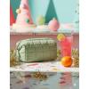 image:imageBAGSMART Makeup Bag Travel Toiletry Bag Puffy Padded Make Up Bags for Women Makeup Organizer Case Wideopen Pouch Purse Travel Essentials Toiletries Accessories Brushes Pink12Mossy Green