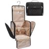image:imageBAGSMART Makeup Bag for Women with Hanging Hook  Portable Cosmetic Case Large Capacity Door Room Essentials Travel Organizer for Full Sized Cosmetics and Toiletries BlackBlack
