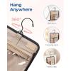 image:imageBAGSMART Makeup Bag for Women with Hanging Hook  Portable Cosmetic Case Large Capacity Door Room Essentials Travel Organizer for Full Sized Cosmetics and Toiletries BlackNavy Blue