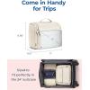 image:imageBAGSMART Makeup Bag for Women with Hanging Hook  Portable Cosmetic Case Large Capacity Door Room Essentials Travel Organizer for Full Sized Cosmetics and Toiletries BlackLavender Purple