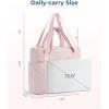 image:imageBAGSMART Puffer Tote Bag for Women Quilted Travel Top Handle Large Lightweight Shoulder Handbags with Zipper
