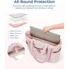image:imageBAGSMART Puffer Tote Bag for Women Quilted Travel Top Handle Large Lightweight Shoulder Handbags with Zipper