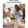 image:imageBAGSMART Small Backpacks for Women Lightweight Puffer Mini Backpack Purse with Pouch Quilted Casual Daypack WaterResistant Bookbag for Daily Travel College 2in1 Set Latte BrownLavender Purple