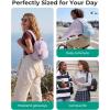image:imageBAGSMART Small Backpacks for Women Lightweight Puffer Mini Backpack Purse with Pouch Quilted Casual Daypack WaterResistant Bookbag for Daily Travel College 2in1 Set Latte BrownBaby Blue