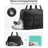 image:imageBAGSMART Small Gym Bag for Women 23L Carry on Travel Duffel Bag Waterresistant Weekender with Shoe Compartment Classic