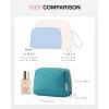 image:imageBAGSMART Small Makeup Bag Travel Cosmetic Bag Make Up Pouch Small Travel Zipper PouchWaterresistant Toiletry BagMakeup Organizer Bag for Women Black01Teal Blue