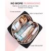 image:imageBAGSMART Small Makeup Bag Travel Cosmetic Bag Make Up Pouch Small Travel Zipper PouchWaterresistant Toiletry BagMakeup Organizer Bag for Women Black01Black