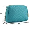 image:imageBAGSMART Small Makeup Bag Travel Cosmetic Bag Make Up Pouch Small Travel Zipper PouchWaterresistant Toiletry BagMakeup Organizer Bag for Women Black01Teal Blue