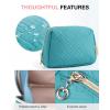image:imageBAGSMART Small Makeup Bag Travel Cosmetic Bag Make Up Pouch Small Travel Zipper PouchWaterresistant Toiletry BagMakeup Organizer Bag for Women Black01Teal Blue