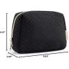 image:imageBAGSMART Small Makeup Bag Travel Cosmetic Bag Make Up Pouch Small Travel Zipper PouchWaterresistant Toiletry BagMakeup Organizer Bag for Women Black01Black