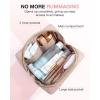 image:imageBAGSMART Small Makeup Bag Travel Cosmetic Bag Make Up Pouch Small Travel Zipper PouchWaterresistant Toiletry BagMakeup Organizer Bag for Women Black01Pink