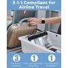 image:imageBAGSMART TSA Approved Toiletry Bag 2 Pack Clear Makeup Cosmetic Bag Organizer Quart Size Travel Bag for Toiletries Carryon Travel Accessories Essentials Pink2pcsBlack