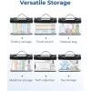 image:imageBAGSMART TSA Approved Toiletry Bag 2 Pack Clear Makeup Cosmetic Bag Organizer Quart Size Travel Bag for Toiletries Carryon Travel Accessories Essentials Pink2pcsPink