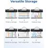 image:imageBAGSMART TSA Approved Toiletry Bag 2 Pack Clear Makeup Cosmetic Bag Organizer Quart Size Travel Bag for Toiletries Carryon Travel Accessories Essentials Pink2pcsBlack
