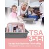 image:imageBAGSMART TSA Approved Toiletry Bag 2 Pack Clear Makeup Cosmetic Bag Organizer Quart Size Travel Bag for Toiletries Carryon Travel Accessories Essentials  PinkPink2pcs