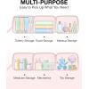 image:imageBAGSMART TSA Approved Toiletry Bag 2 Pack Clear Makeup Cosmetic Bag Organizer Quart Size Travel Bag for Toiletries Carryon Travel Accessories Essentials  PinkPink2pcs