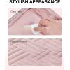 image:imageBAGSMART TSA Approved Toiletry Bag 2 Pack Clear Makeup Cosmetic Bag Organizer Quart Size Travel Bag for Toiletries Carryon Travel Accessories Essentials  PinkPink2pcs