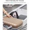 image:imageBAGSMART TSAApproved Toiletry Bag Large Opening Clear Makeup Bag with Handle Quart Sized Travel Toiletry Bag CarryOn Airline Compliant for Men and Women BlackBlush Pink