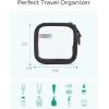 image:imageBAGSMART TSAApproved Toiletry Bag Large Opening Clear Makeup Bag with Handle Quart Sized Travel Toiletry Bag CarryOn Airline Compliant for Men and Women BlackBlush Pink