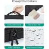 image:imageBAGSMART TSAApproved Toiletry Bag Large Opening Clear Makeup Bag with Handle Quart Sized Travel Toiletry Bag CarryOn Airline Compliant for Men and Women BlackBlack