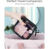 image:imageBAGSMART TSAApproved Toiletry Bag Large Opening Clear Makeup Bag with Handle Quart Sized Travel Toiletry Bag CarryOn Airline Compliant for Men and Women BlackBlush Pink