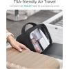 image:imageBAGSMART TSAApproved Toiletry Bag Large Opening Clear Makeup Bag with Handle Quart Sized Travel Toiletry Bag CarryOn Airline Compliant for Men and Women BlackBlush Pink