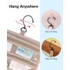 image:imageBAGSMART Toiletry Bag Hanging Travel Makeup Organizer with TSA Approved Transparent Cosmetic Bag Makeup Bag for Full Sized Toiletries LargePinkBlack