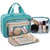 image:imageBAGSMART Toiletry Bag Hanging Travel Makeup Organizer with TSA Approved Transparent Cosmetic Bag Makeup Bag for Full Sized Toiletries LargePinkBlue