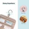 image:imageBAGSMART Toiletry Bag Hanging Travel Makeup Organizer with TSA Approved Transparent Cosmetic Bag Makeup Bag for Full Sized Toiletries LargePinkBlue