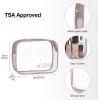 image:imageBAGSMART Toiletry Bag Hanging Travel Makeup Organizer with TSA Approved Transparent Cosmetic Bag Makeup Bag for Full Sized Toiletries LargePinkDark Purple