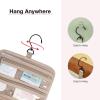 image:imageBAGSMART Toiletry Bag Hanging Travel Makeup Organizer with TSA Approved Transparent Cosmetic Bag Makeup Bag for Full Sized Toiletries LargePinkGreen