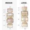 image:imageBAGSMART Toiletry Bag Hanging Travel Makeup Organizer with TSA Approved Transparent Cosmetic Bag Makeup Bag for Full Sized Toiletries LargePinkGrey