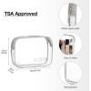 image:imageBAGSMART Toiletry Bag Hanging Travel Makeup Organizer with TSA Approved Transparent Cosmetic Bag Makeup Bag for Full Sized Toiletries LargePinkGrey